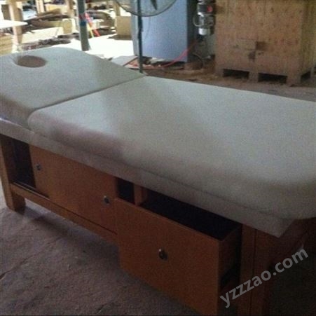 豪匠美业 定制美容床spa理疗床 实木按摩推拿床 按摩床厂家批发美容床直销