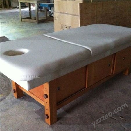 豪匠美业 定制美容床spa理疗床 实木按摩推拿床 按摩床厂家批发美容床直销