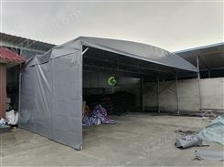 工地施工临时推拉棚移动式遮阳防雨篷活动伸缩式蓬成都