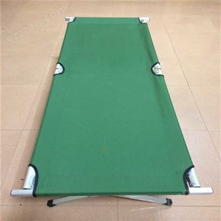 绿色钢塑两折床  多工能吹塑折叠床 抗摔折叠双人指挥桌