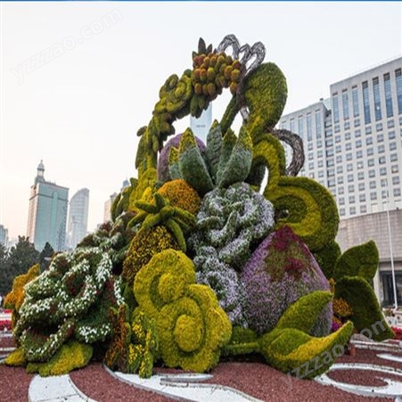 建之林仿真大型植物雕塑市政景区公园广场绿植落地摆件绿雕工艺品