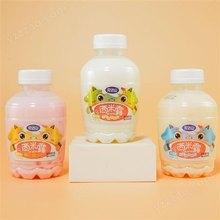 完达山草莓味乳酸菌饮品瓶装乳饮料西米露招商320g