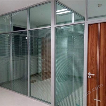 玻璃隔墙 玻璃高隔间生产商 办公高隔间，，专业定制，甘肃喆羽