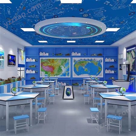生科学六边桌学校微机室六边形电脑桌 组合彩色阅览拼接六角桌