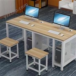 學習桌 鋼木電腦翻轉桌 雙人學生培訓用桌 可定制規格