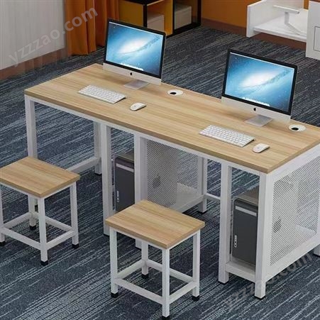 学习桌 钢木电脑翻转桌 双人学生培训用桌 可定制规格
