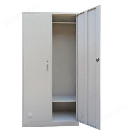 304不锈钢通门柜门资料柜 两门更衣柜 宿舍储物柜