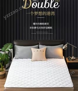 酒店民宿公寓床上用品纯色保护垫床褥垫薄款四季通用垫子