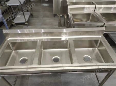 苏州商用不锈钢水槽三槽三连池洗菜池洗碗池洗菜盆饭店用3个水池