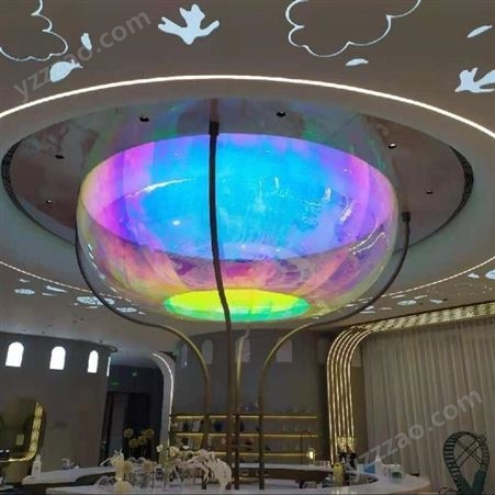 东莞飞剑亚克力工厂订做亚克力灯罩酒店大厅吸顶装饰炫彩灯罩