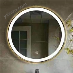 酒店厕所卫生间LED镜子 防雾卫浴镜 带灯发光穿衣镜可定制