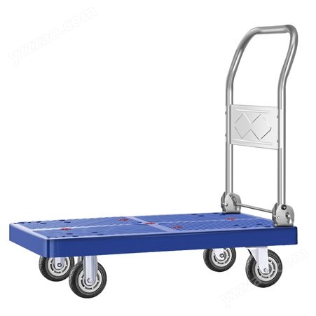 手推车平板车搬运车推货车塑料小拖车可折叠便携小推车拉货车