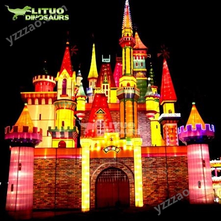 春节花灯制作公司大型城堡造型彩灯定制厂家灯展设计制作公司