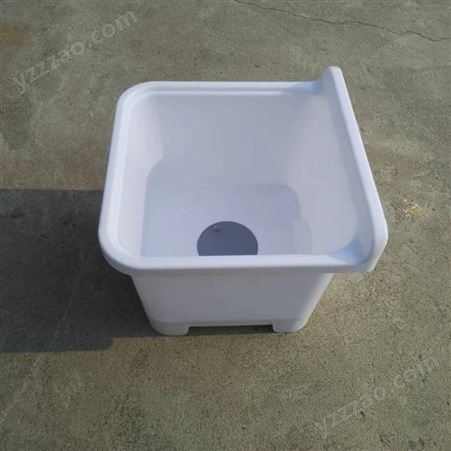 家用陶瓷长方拖把池阳台高脚纯色拖布池卫生间洗地墩布小号水槽盆