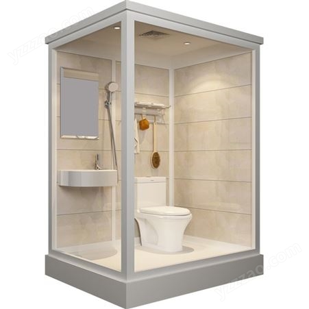 陕西供应 集成淋浴房 方舱隔离间马桶洗澡间 整体卫生间卫浴
