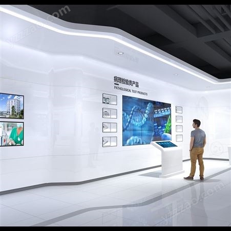 3D效果图制作 企业展厅宣传文化墙 荣誉室会议室 VR展馆科技会展设计
