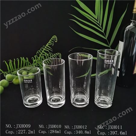 340.8ml玻璃水杯批发定制厂家