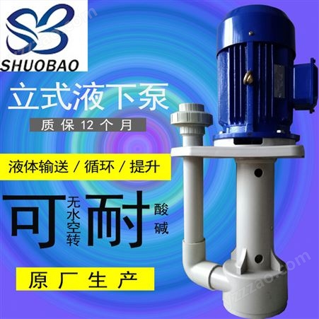 PP立式喷淋泵 耐酸碱喷淋立式泵 脱硫塔喷淋液下泵STH-50SK-10