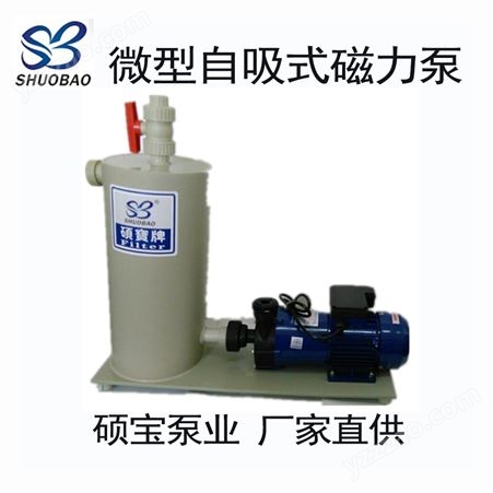 硕宝牌自吸式排污提升泵 耐酸碱提升化工泵 耐腐蚀PP磁力泵