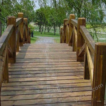 景区防腐木景观桥-木桥-吊桥-景区公园设施