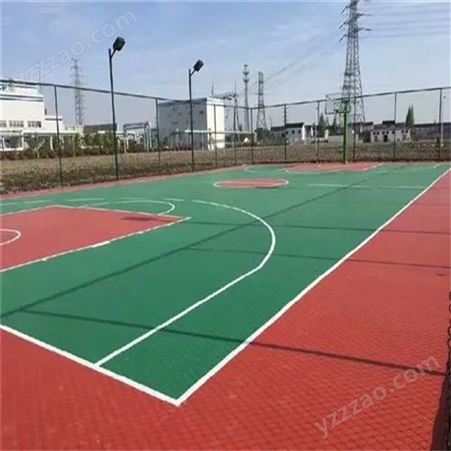 中小学塑胶篮球场 5毫米厚硅PU塑胶面层地面 材料施工厚度定制