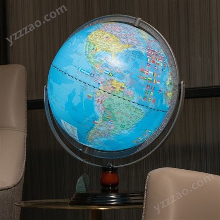 funglobe朋宸地球仪43cm落地家居摆件办公室客厅带灯3D立体装饰