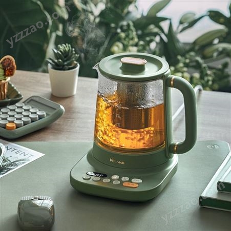 小熊养生壶家用多功能小型迷你玻璃煮茶器全自动加热保温电烧水壶