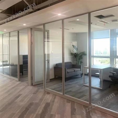 办公室玻铝合金隔墙 玻璃隔断 尺寸可定制 质量保证寿命长 耐老化