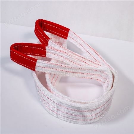 白色扁平吊绳 起重吊装带 工业吊带 耐磨耐腐蚀 可按需定制
