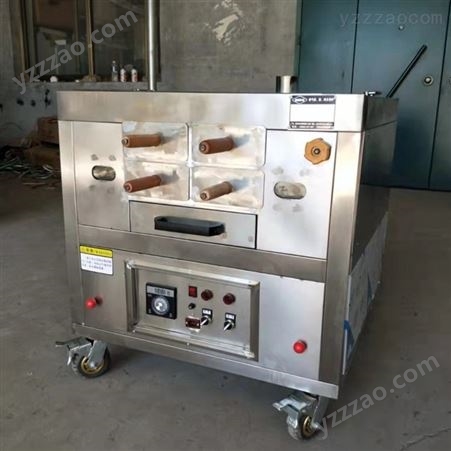 厂家销售自动温控燃气烧饼炉 智能电热火烧炉 油酥烧饼机现货