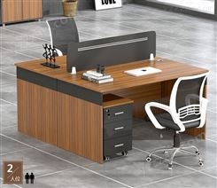 办公家具单人办公桌椅组合员工位简约现代教师办公室电脑桌带挡板JY-WQ-129