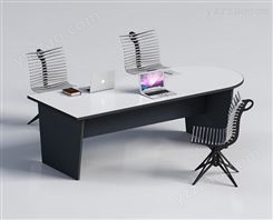 简约会议桌椭圆形办公桌培训简易小会议桌电脑长桌椅台批发办公家具JY-W-153